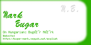 mark bugar business card